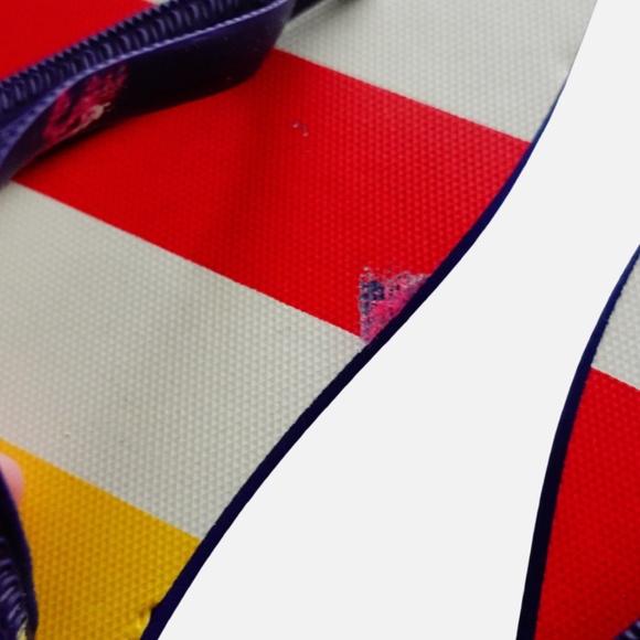 Hudson Bay Flip Flops Men's Stripes Size 9 Mesh Carry Bag Limited Edition NWT - Picture 6 of 9